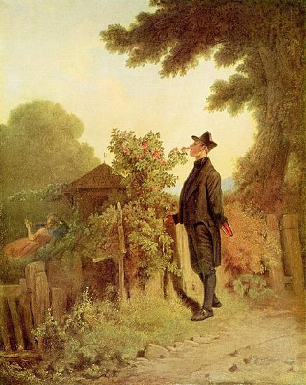 Carl Spitzweg Rosenduft-Erinnerung